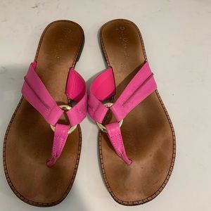 Lilly Pulitzer pink sandals